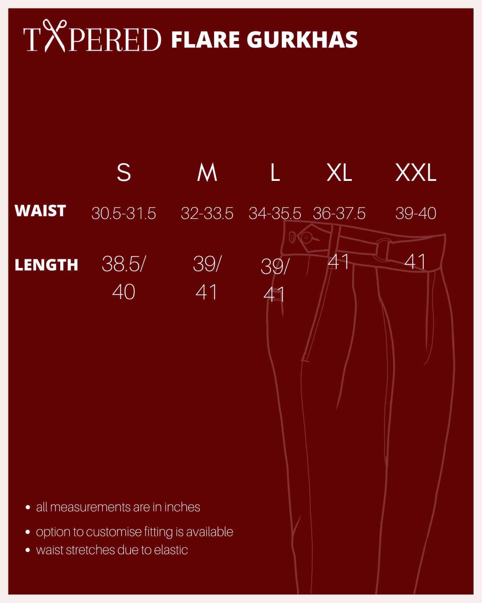 Cream Flared Gurkha Trouser