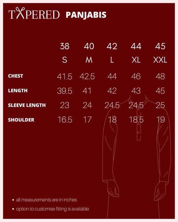 Navy Signature Pin-Tucked Panjabi