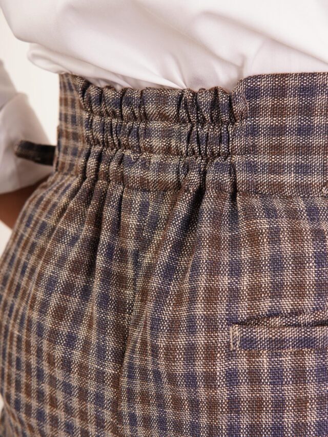 Elevated Chequered Trousers