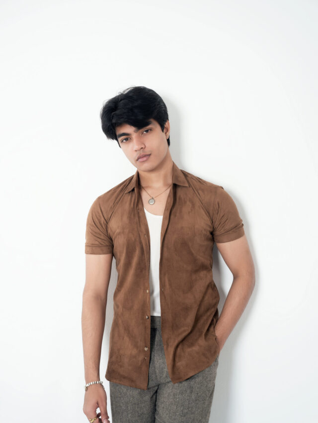 Sun Brown Suede Shirt