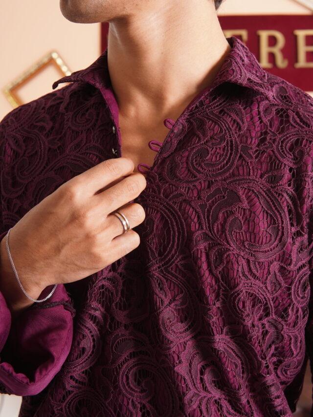 Purple Lace Popover