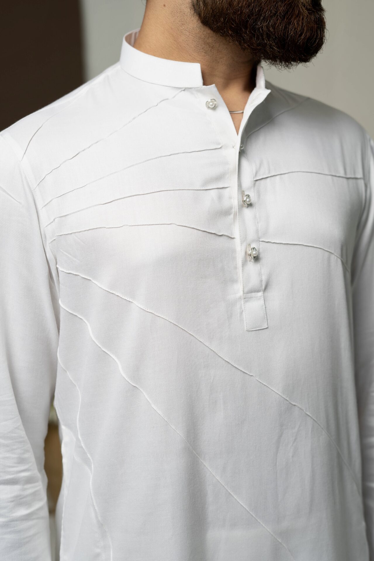 White Sunburst Panjabi - Image 2