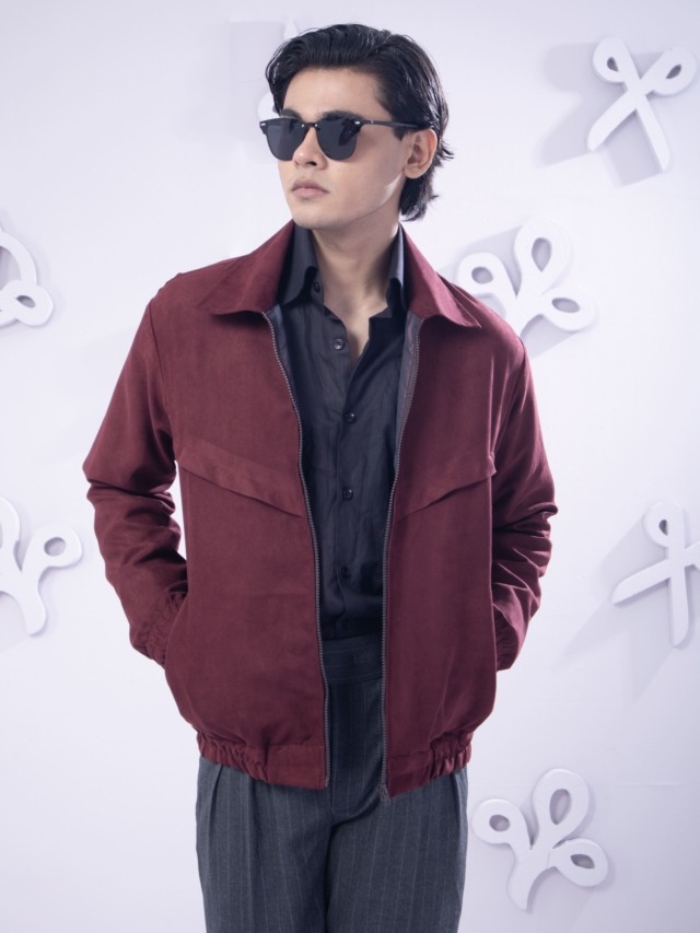 Burgundy Blouson
